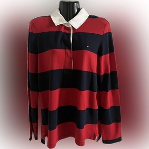 Tommy Hilfiger, woman’s long sleeve polo, size medium